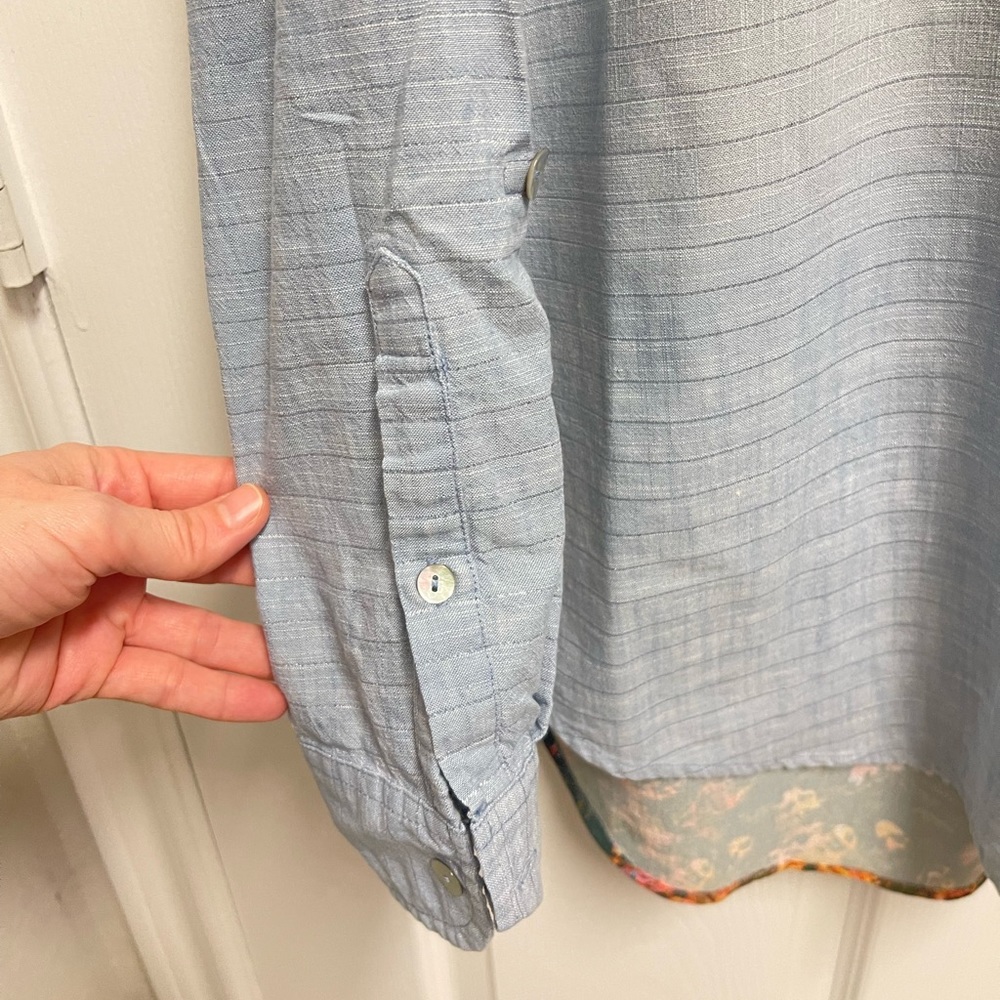 John Mark Denim Pattern Button Down - image 5